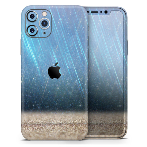 Strachted Blue and Gold // Skin-Kit compatible with the Apple iPhone