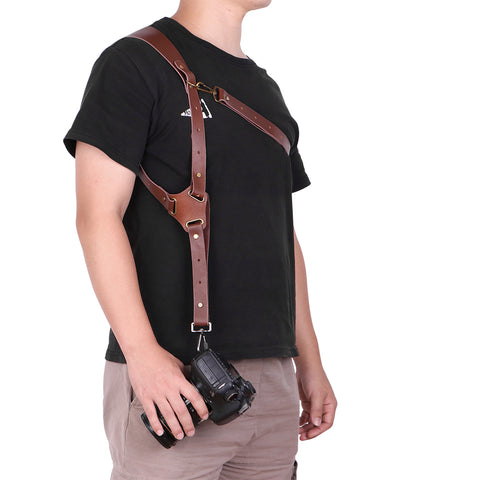 Genuine Leather Camera Shoulder Strap Adjustable